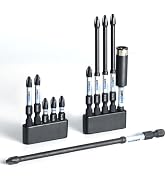 toolant Anti Slip Phillips Screwdriver Bits, #2 Magnetic Non Slip Impact Screwdriver Bits with CN...
