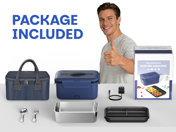 lonchera eléctrica portátil lunch box for men