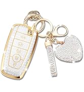 Car Key Cover for Ford, Soft TPU Protection Key Case Compatible With Ford Maverick Lincoln Fusion...