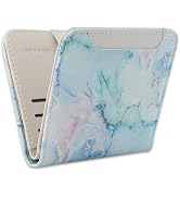 Pomelo Best Small Wallet Women RFID Blocking Bifold Leather Cyan | Slim Credit Card Holder, ID Wi...