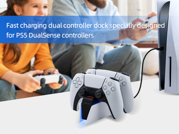 fast charging dal controller dock specially designed fou ps5