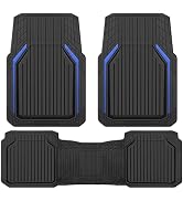 CAR PASS Heavy Duty Rubber Floor Mats for Car, Waterproof Liner Deep Dish Car Mats Full Sets, Uni...