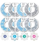 Eli with Love Baby Closet Dividers (Baby Blue) – Fits 1.5