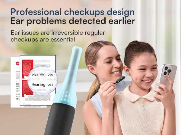 Professional checkups design, Ear problems detected earlier