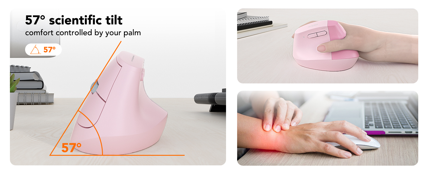 57° wireless ergo mouse