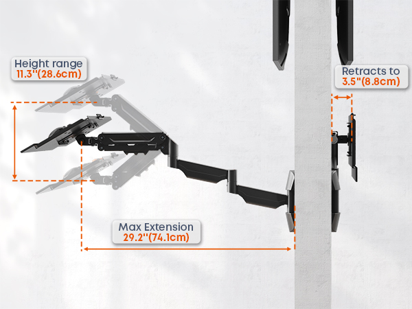 extra long keyboard wall mount