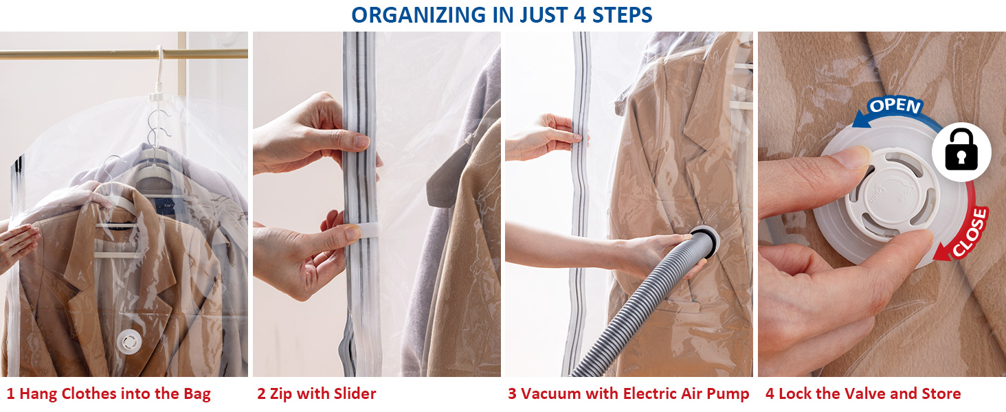 vacuum sealed bags for clothes