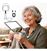 Large 5X Rechargeable Magnifying Glass with Lights, Hands Free Neck Wear Magnifier for Reading, F...