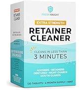 Retainer Cleaner Tablets 120 - Invisalign Cleaner FSA HSA Approved Denture Cleaner. Efferdent Ret...