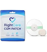 RightCare CGM Adhesive Patch for Libre & Dexcom G7, Clear, Water Resistant Overpatch, Bag of 25