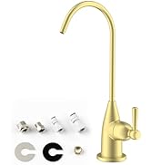 Drinking Water Faucet for Bar Kitchen Sink, Hibbent Lead-Free Water Filter Faucet Stainless Steel...