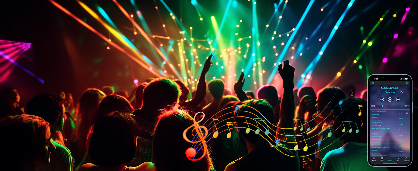 RGB Neon Rope Lights with Music SyncRGB Neon Rope Lights with Music Sync
