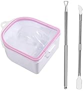 3 in 1 Professional Nail Soaking Bowl, Soak Off Gel Polish Remover Bowl Manicure Bowl for Acrylic...