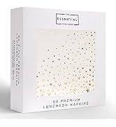 Stylish 6.5 x 6.5 Inch Gold Napkins - 50 Pack of Gold Star Lunch Napkins - Add Sparkle to Events ...