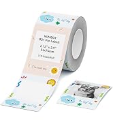NIIMBOT Photo Labels for B21 Pro/B1 Pro/B2 Pro Label Maker, 2.13'' x 2.91''(54 x 74mm), Thermal P...