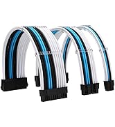 FormulaMod Sleeve Extension Power Supply Cable Kit 18AWG ATX 24P+ EPS 8-P+PCI-E8-P with Combs for...