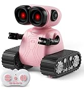 SGILE Remote Control Robot Toys with Music and LED Eyes, Auto-Demonstration, RC Rechargeable Emo ...