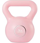 KHTO Kettlebells Fitness Exercise-Pink Strength Training Kettlebell Sets,Dumbbell Weights for Hom...