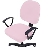 Smiry Stretch Jacquard Office Computer Chair Covers, Removable Washable Universal Desk Rotating C...
