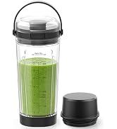 18 oz Vessel Cup Compatible with Ninja Blast Portable Blender, Accessories Sip Lid with Carry Han...