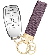 Fishent Stretchy Car Keychain, Nylon Braided Cool Key Chain for Women Men, Universal Key Fob Hold...