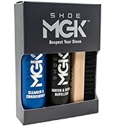 SHOE MGK Clean & Protect Shoe Care Kit Shoe Cleaner & Conditioner, Water & Stain Repellent, and B...
