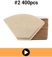 Cone Coffee Filters, 400 Count Segarty Natural Brown Paper #2 Coffee Disposable Cone Filters for ...