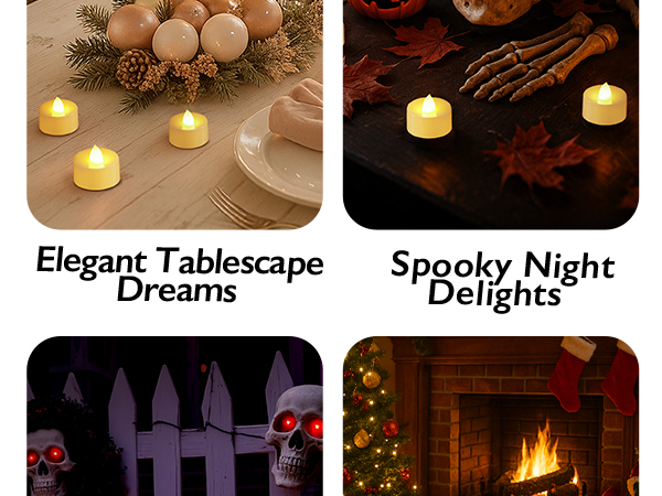 timer tea lights candles battery operated
