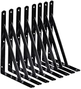 NEODROP 8-Pack 12 Inch Heavy Duty Shelf Brackets, Large Wall Bracket for Garage Kitchen Floating ...