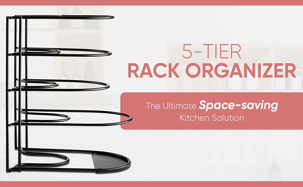 lids organizer for cabinet