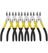 Wire Cutters, 6 Pack, BOOSDEN 6.5" Flush Cutters Spring Loaded Pliers Side Cutting Pliers Diagona...