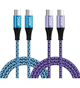 USB C to USB C Cable PD240W Samsung Charger Cord Super Fast Charging, 2Pack 6FT Type C Android Ph...