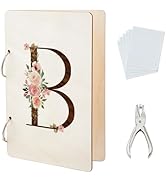SUPERDANT Letter B Greeting Card Organizer Flower Gift Card Holder Cards Keeper Storage Keepsake ...