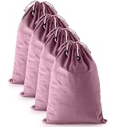 FantasyLife Shoe Bags for Travel, Washable Dust Bags for Storage & Packing, Flannel Shoe Pouch wi...