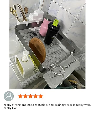 Ewaiira Stainless Steel Dish Racks for Kitchen Counter
