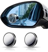 Blind Spot Mirror,2" Round HD Glass 360°Wide Angle adjustable blindspot mirror,2pcs Convex car si...