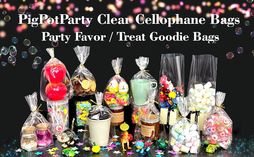 1 lb clear treat bags 100 flat bottomed gift 100pcs cellophane plastic cello 12” 12x20 gusset