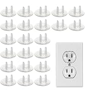 50 Pack Outlet Covers Baby Proofing Clear Outlet Covers Safety Plug Covers | Safe & Secure Electr...