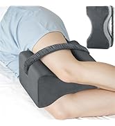 ComfyInLove Knee Pillow for Side Sleepers, Memory Foam Leg Pillow with Strap for Side Sleeping, S...