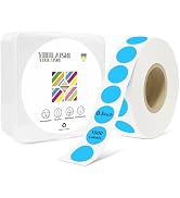 YOULAISHI 1/2 Inch Circle Dot Stickers 1000 PCS Color Coding Thermal Labels Dots Writable Printab...