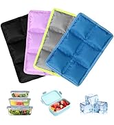 Upelf 4pcs Ice Packs for Lunch Boxes & Coolers -Slim Reusable Space Saving Cooler Ice Packs,Water...