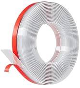 Pluden 20FT Weather Stripping Door Seal, 1" Silicone Door Draft Seal Tape for Gaps Under Door - W...
