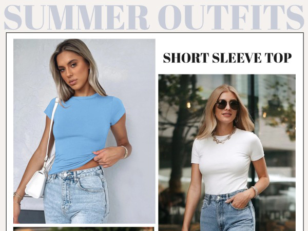 women fitted shirts short sleeve tops summer clothes