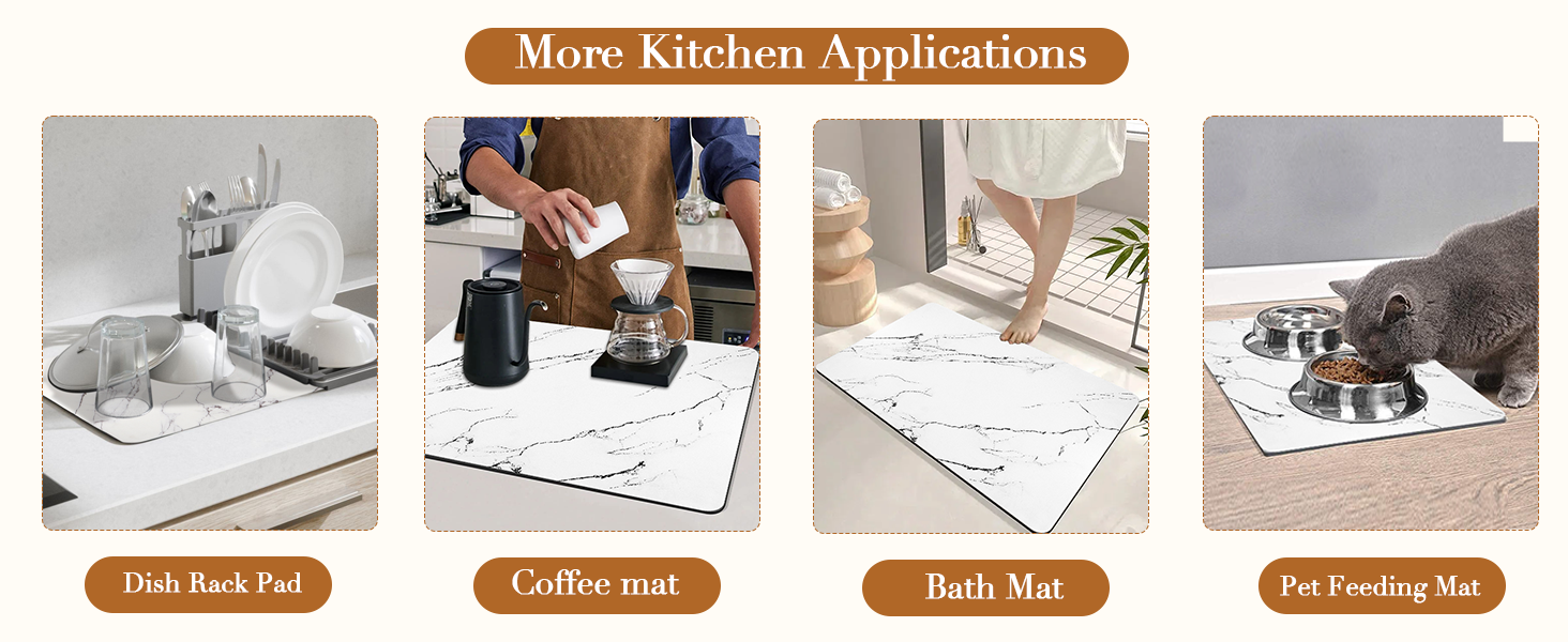 dish drainer mat