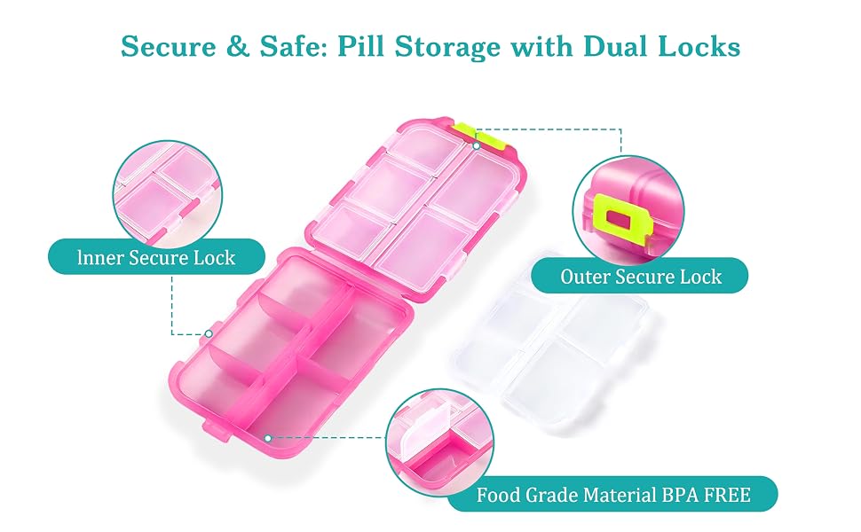 Lock & Load Wellness: Dual-Lock Pill Organizer for Maximum Security