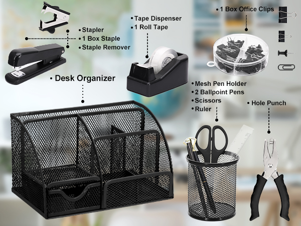 13-in-1 Office Desk Organizer Set