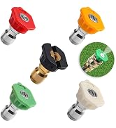 2700 Psi Pressure Washer Jet Nozzle - 5Pcs Pressure Washer Nozzle Spray Washer for Car Pressure W...