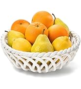 ZAVOOS Ceramic Fruit Bowl, Decorative Fruit Basket with Holes, 9.7'' Large Fruit Vegetable Holder...
