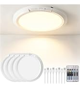 HLCZLUZ 2026 New Upgraded 150% Brightness Battery Operated Ceiling Light | Rechargeable Ceiling L...