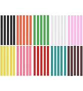 Opaque Color Hot Glue Sticks for Hot Glue Gun 50PCS 7x100mm Colored Mini Hot Glue Sticks 10 Color...